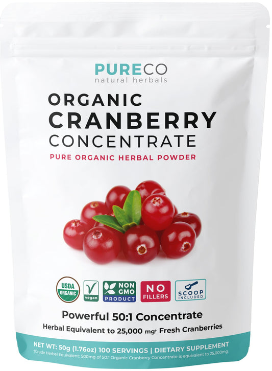 Scoop of USDA Organic Cranberry Concentrate Powder