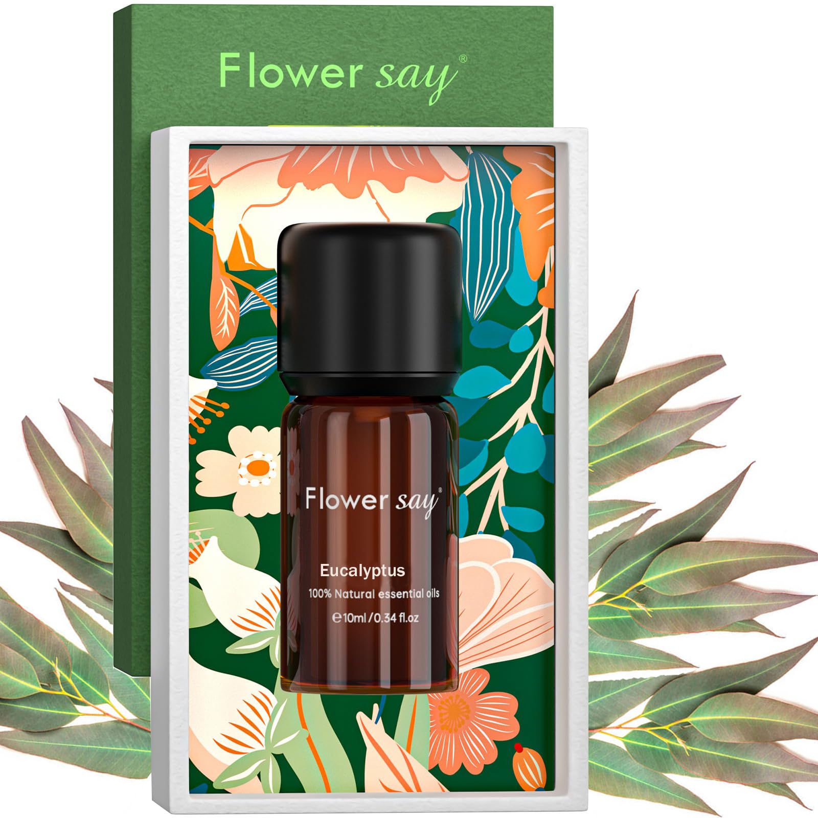 USDA Organic Eucalyptus Essential Oil bottle, 10 mL