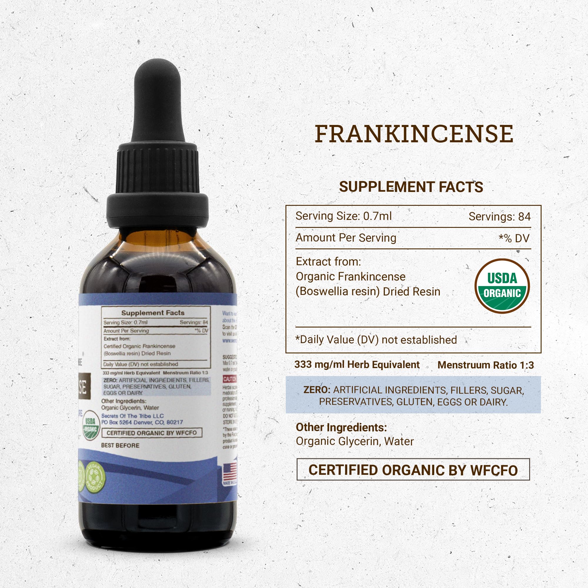 USDA Organic frankincense tincture product image