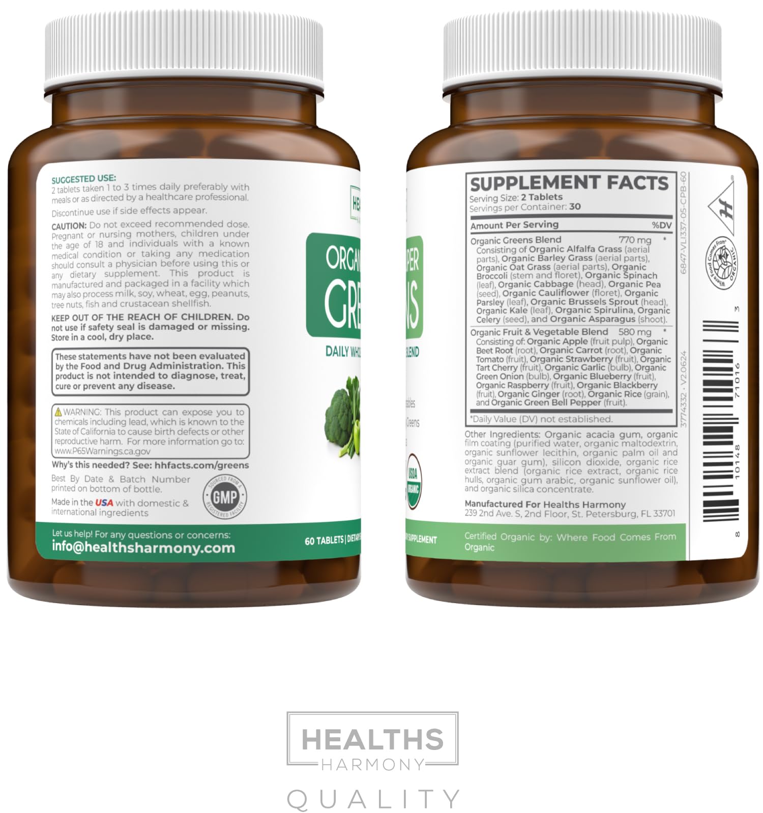 Adults taking greens tablets for daily nutrition