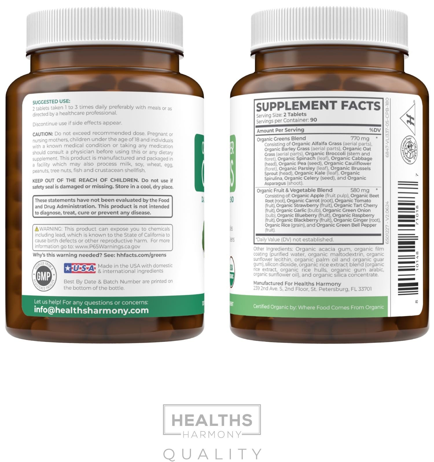 Adult taking a daily greens tablet