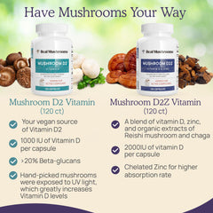 USDA Organic Real Mushrooms vegan and gluten-free supplement