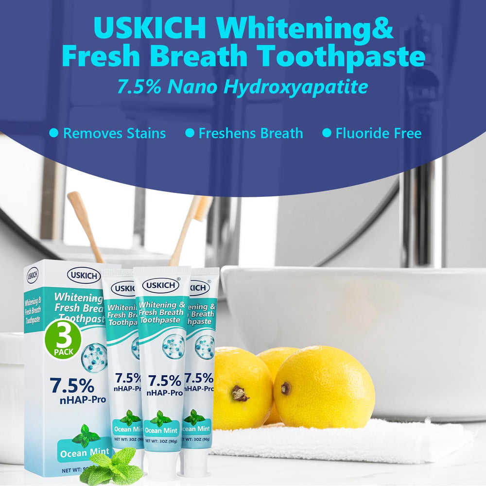 Ocean mint flavor USKICH toothpaste with refreshing breath