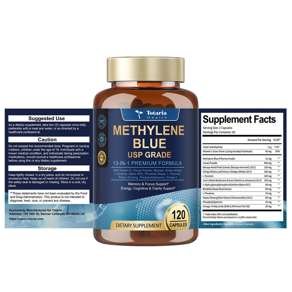 Piles of capsules with Vitamin C Ester and Omega-3 ingredients