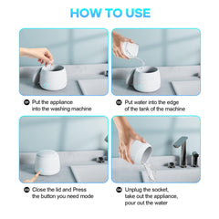 USRIXITECH Ultrasonic Retainer Cleaner Pro - accessories and warranty