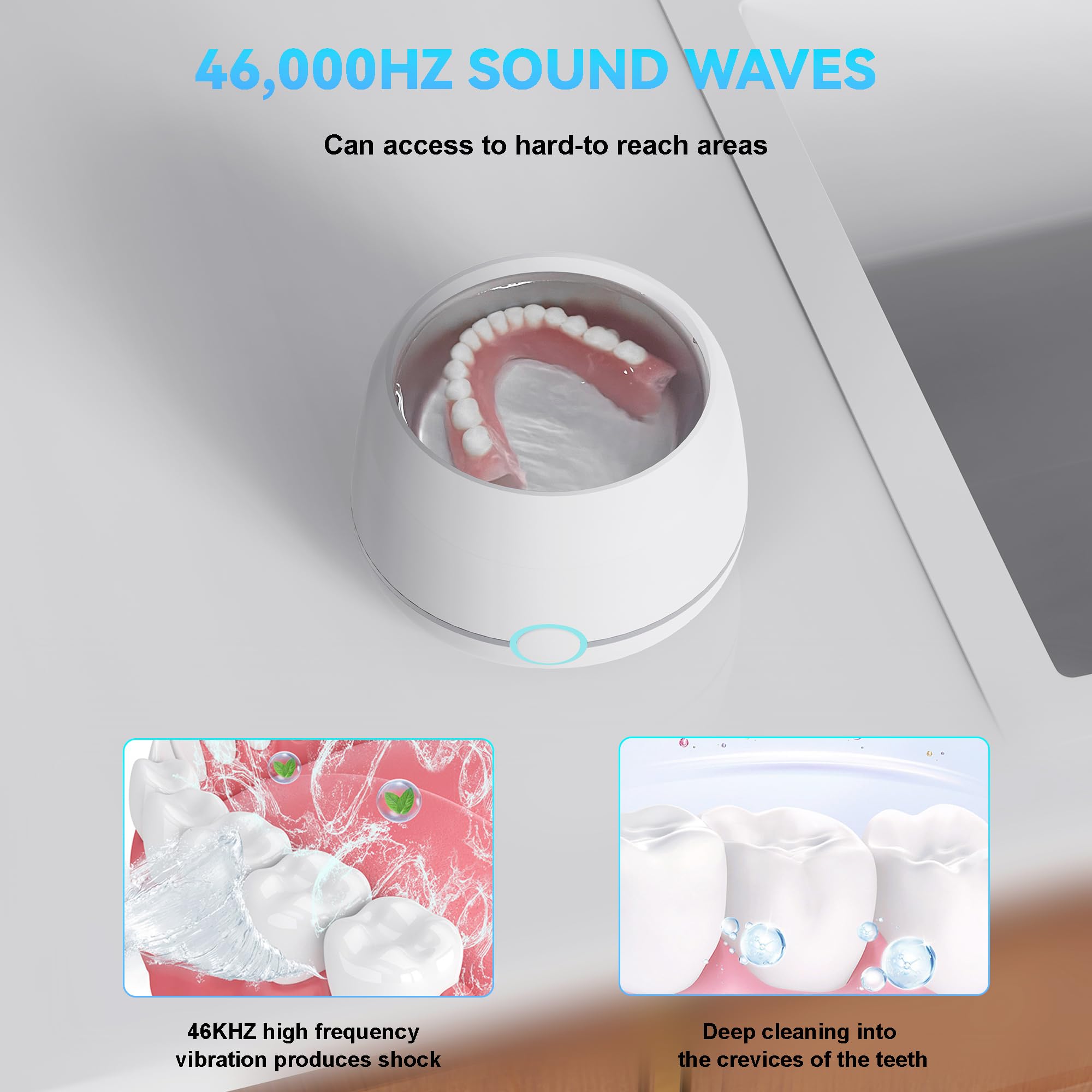 USRIXITECH Ultrasonic Retainer Cleaner Pro - interior chamber
