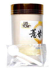 Cup of tea being prepared with Job's Tears powder