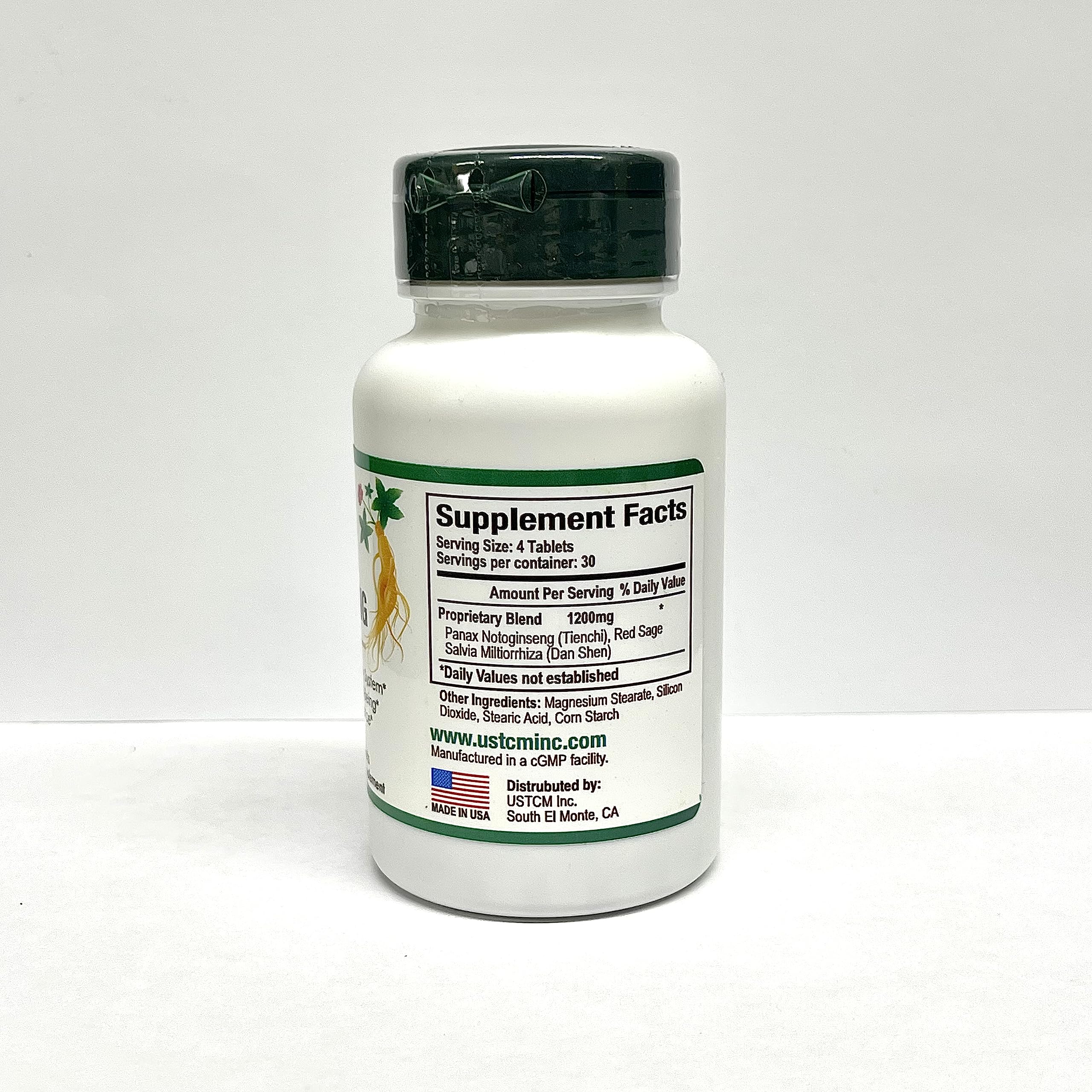 Close-up of Panax Notoginseng tablets
