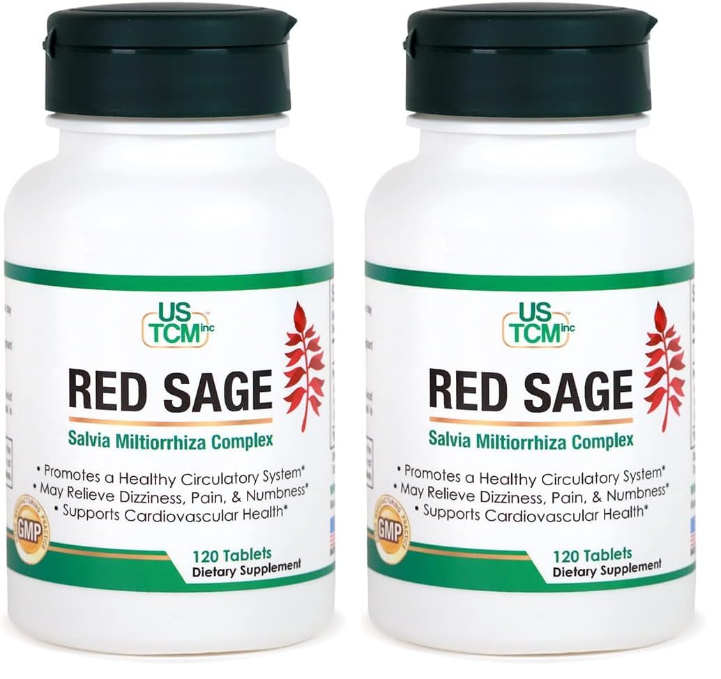 USTCM Red Sage Complex bottle with 120 tablets (pack of 2)