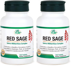 USTCM Red Sage Complex bottle with 120 tablets (pack of 2)