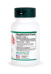 Close-up of USTCM Red Sage Complex product label