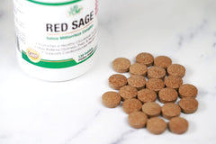 Package showing 120 tablets of Salvia Miltiorrhiza complex