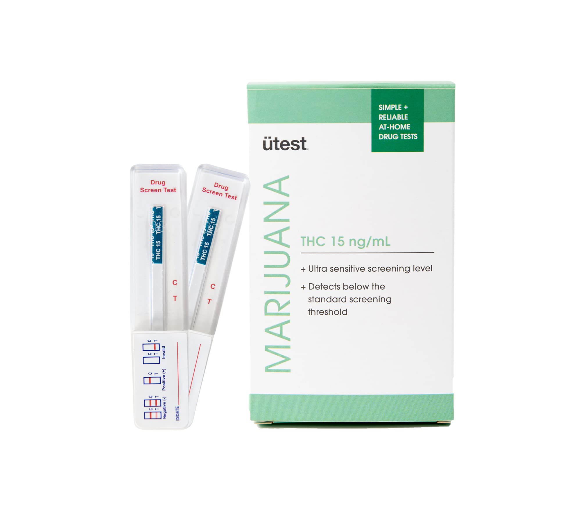 UTest Instant THC home drug test kit front view