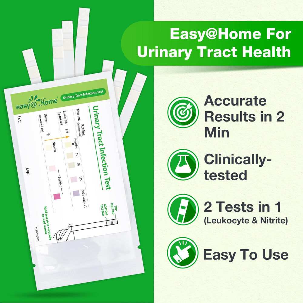 Individual sealed pouches for Easy@Home UTI test strips