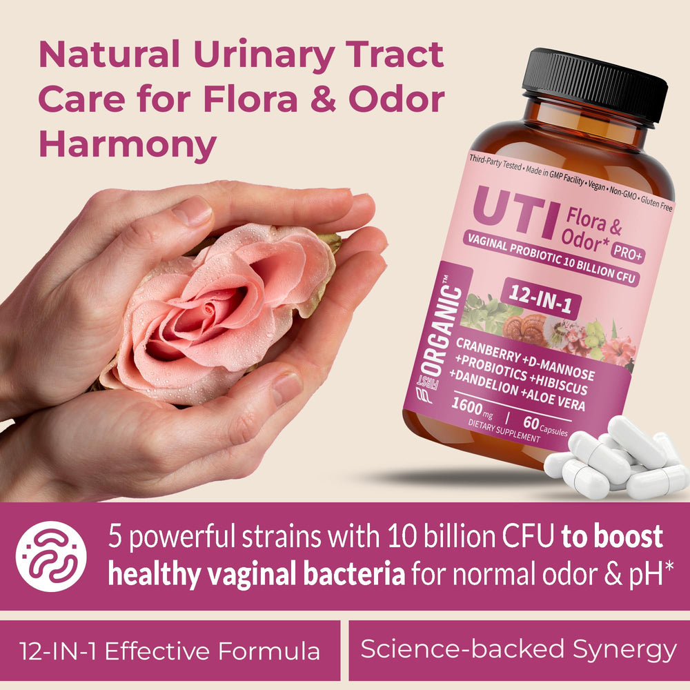UTI Flora & Odor Pro+ Pack 2 – Back label