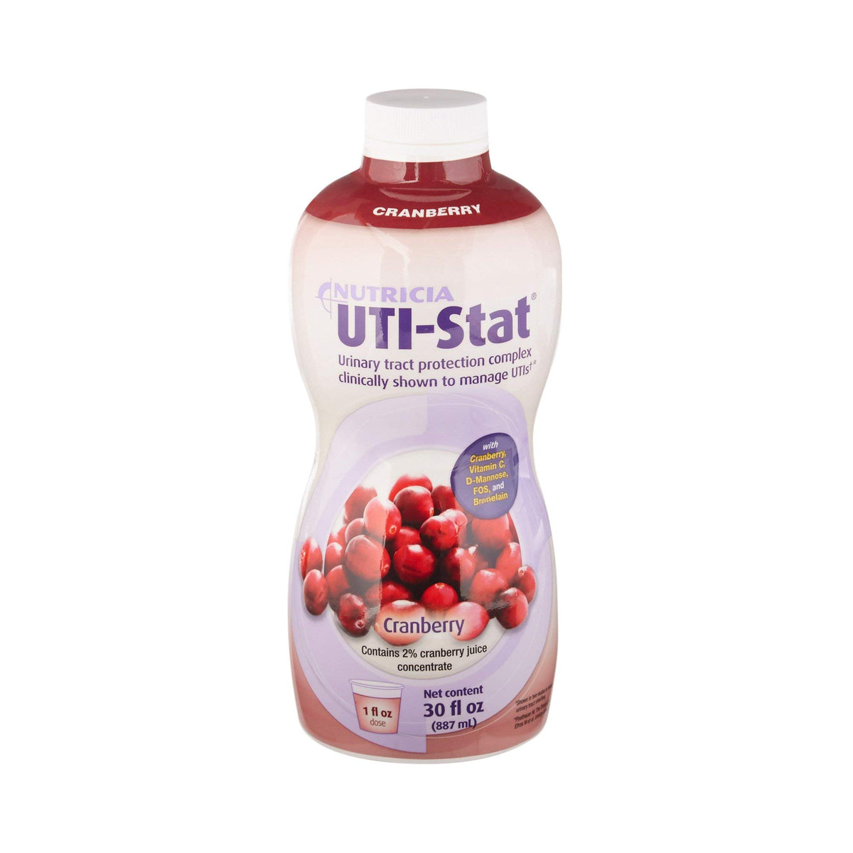 UTI-STAT Nutricia Medical Food bottle with Cranberry flavor, 30 fl oz
