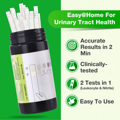 Close-up of color chart for UTI test strip results