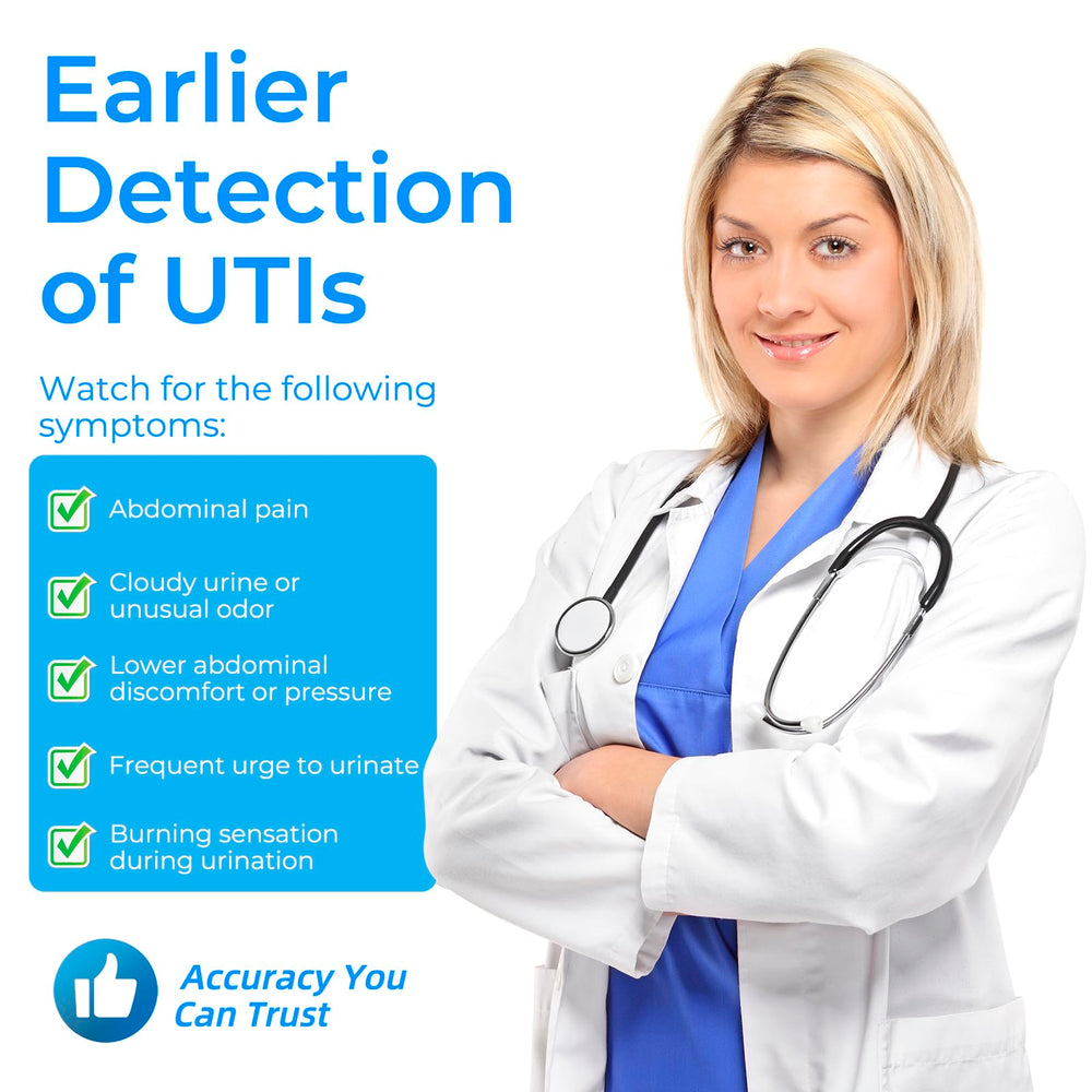 Packaging for 4-in-1 UTI test strips kit