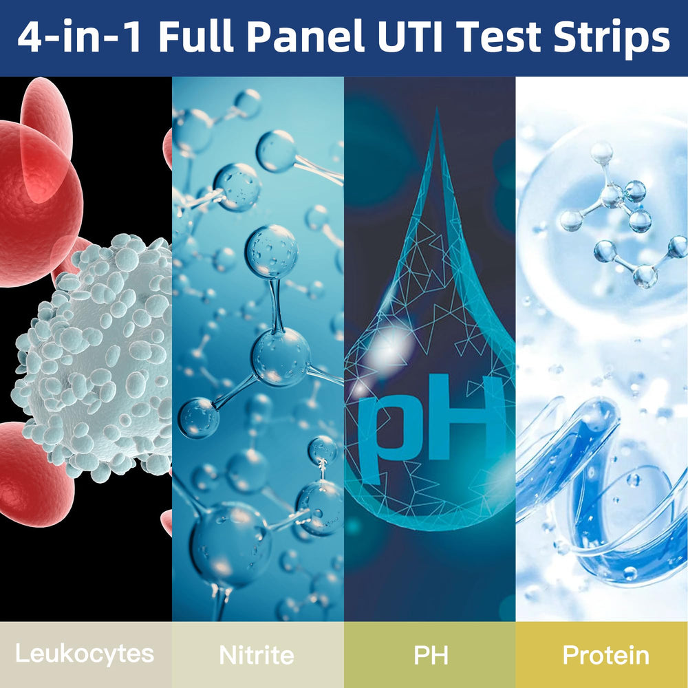 Usage instructions for the UTI test strips