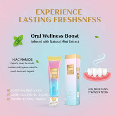 Natural mint extract representing lasting freshness