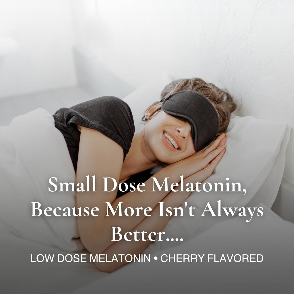 Close-up of dissolving micro-melatonin tablet