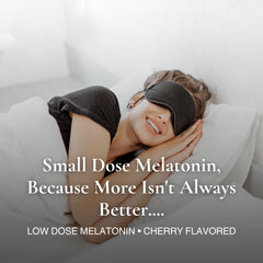 Close-up of dissolving micro-melatonin tablet