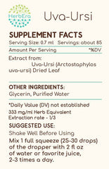 Dropper bottle of Uva-Ursi herbal extract 2 fl oz