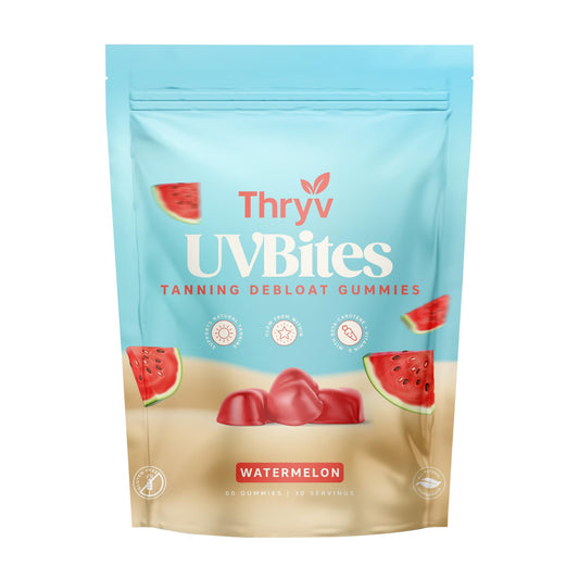 Thryv UVBites packaging bottle on white background