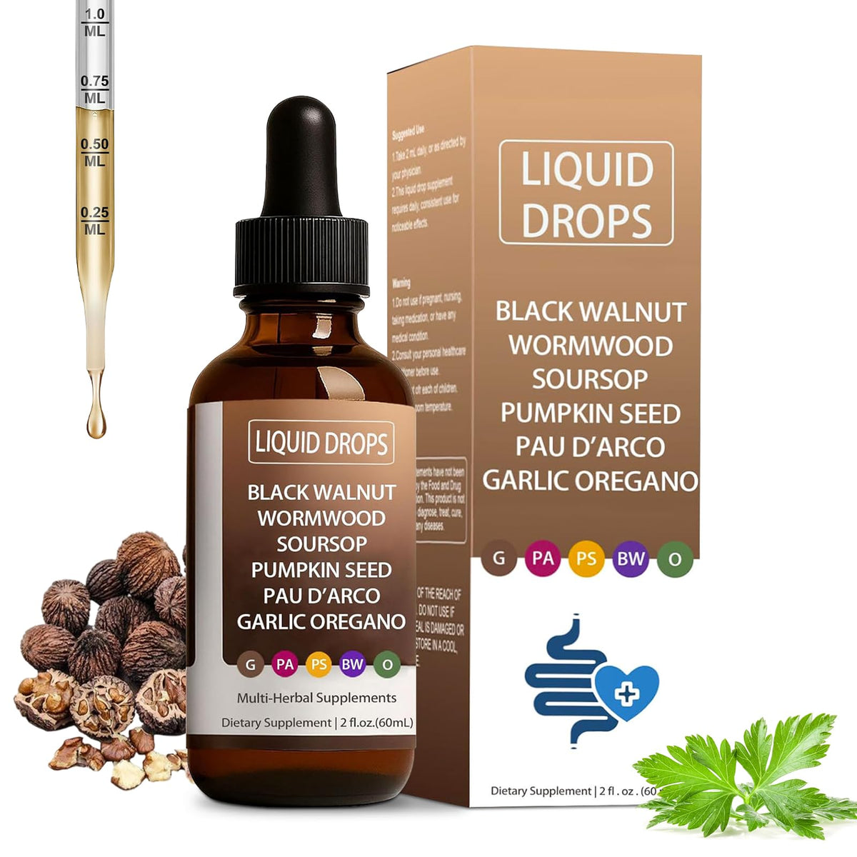 Bottle of Uxfecpux Wormwood Tincture with label