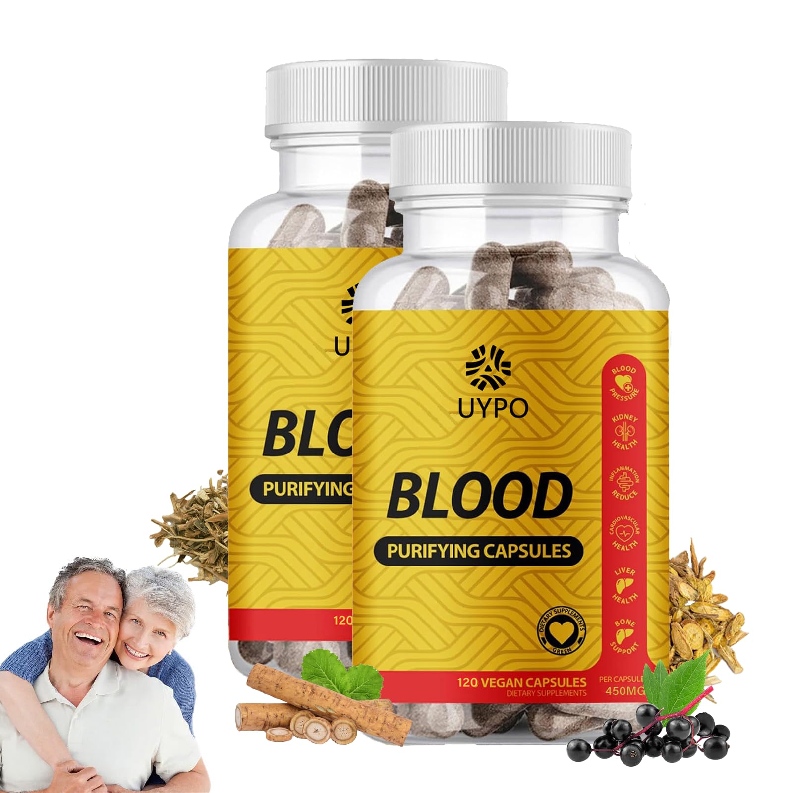 UYPO Blood Purifying Capsules bottle front view