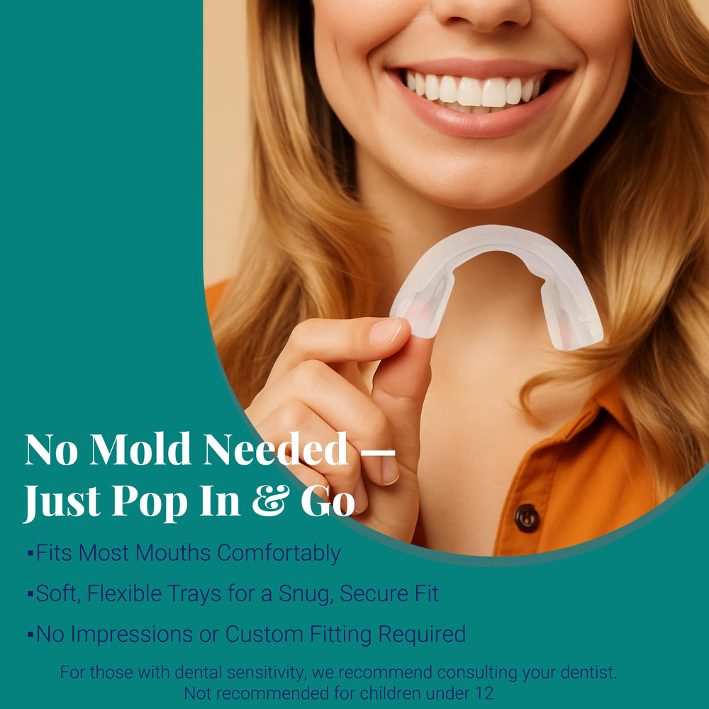 Travel-ready whitening kit with 14 prefilled trays