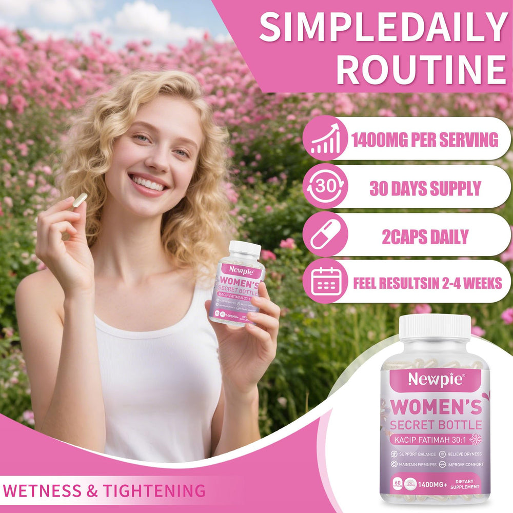 Blister pack of Vaginal Moisturizer Capsules with Kacip Fatimah and Slippery Elm