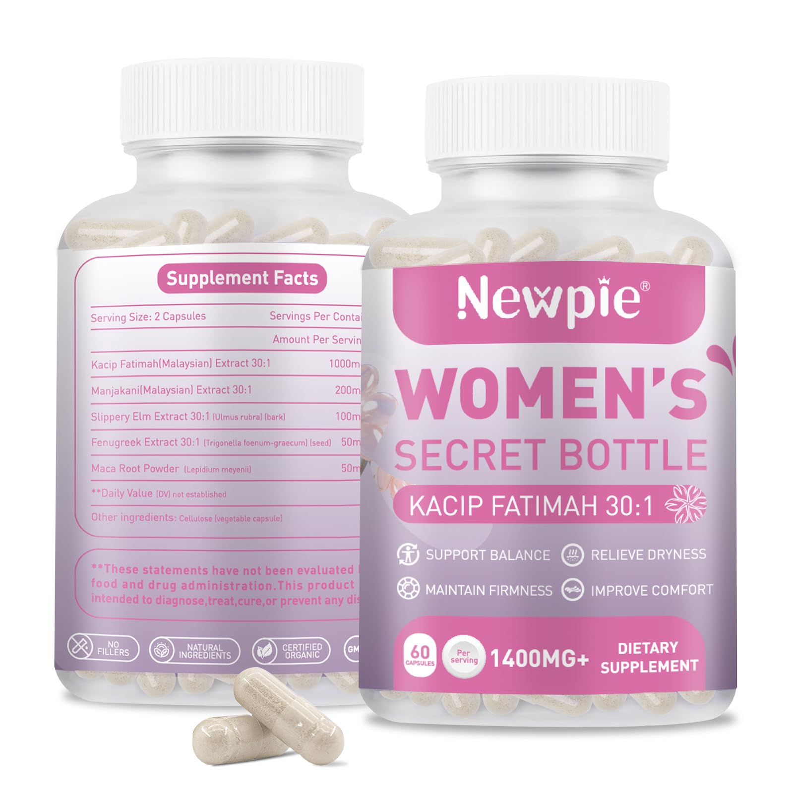 Product packaging for Vaginal Moisturizer Capsules