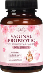 Bottle of Vaginal Probiotics with 50 Billion CFU and 10 strains