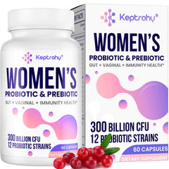 Vaginal probiotics bottle with 60 capsules for women