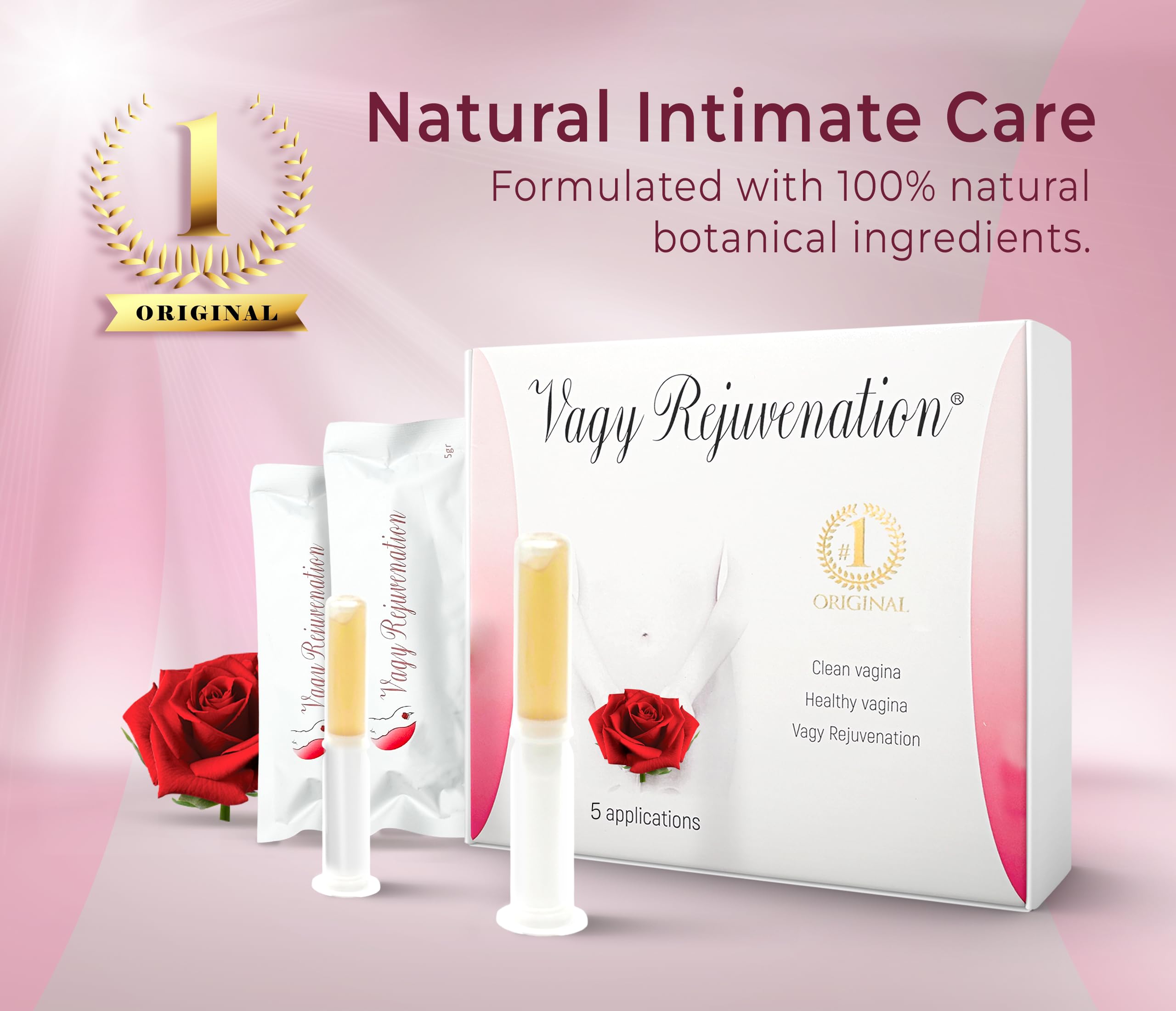 Five-ovule box for regular intimate care routine