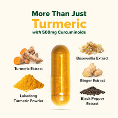 Visual of joint health and mobility support with turmeric