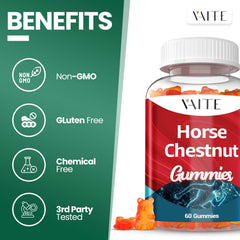 Close-up of ingredients for VAITE Horse Chestnut Extract Supplement