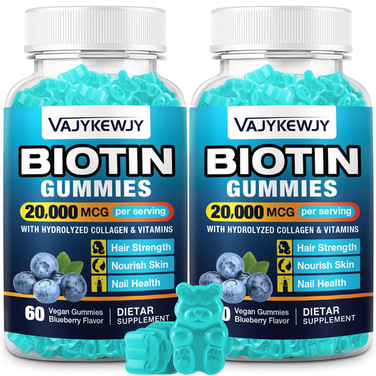 VAJYKEWJY vegan biotin gummies - hero image