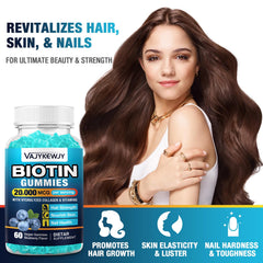 Ingredients list for VAJYKEWJY Vegan Biotin Gummies