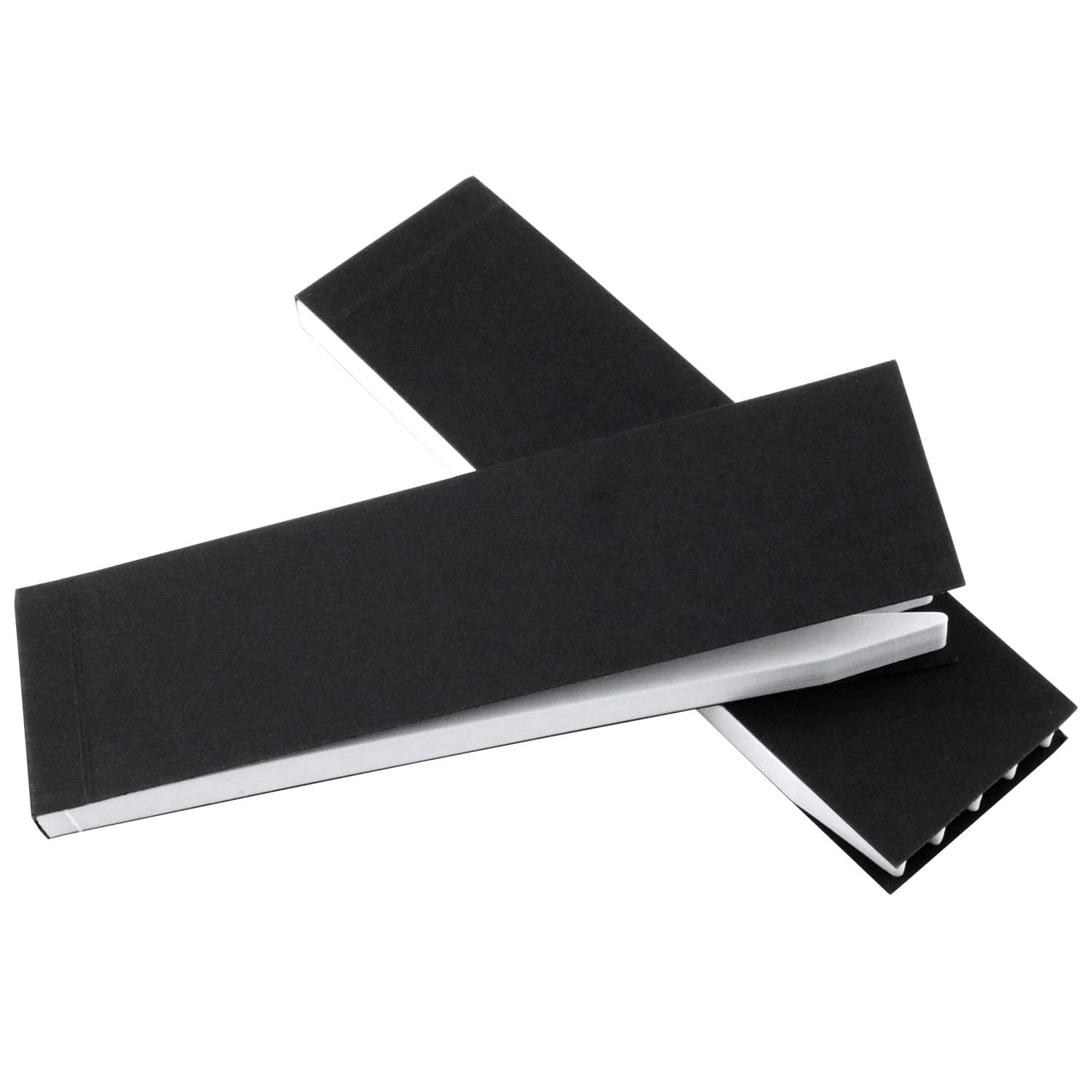 Close-up of oil-absorbent blotter strips for testing