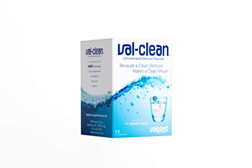 Val-Clean 20201 packaging showing dimensions 2.5 x 2.5 x 3.5 inches
