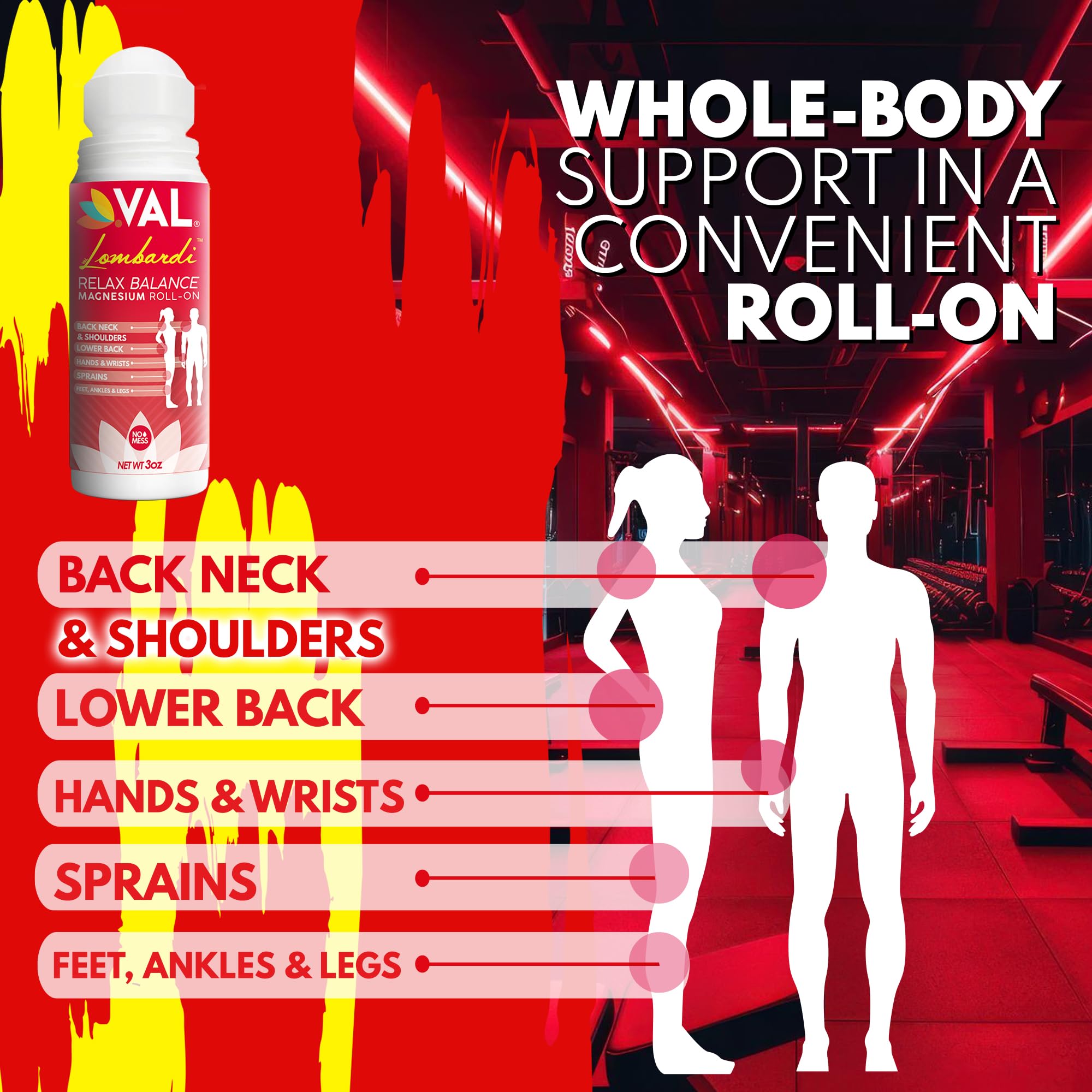 Pack of 2 VAL Lombardi Magnesium Roll-On