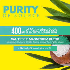 Graphic showing magnesium citrate glycinate and taurate forms