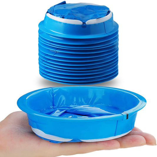 Valchoose 14-pack blue vomit bags front view for quick access