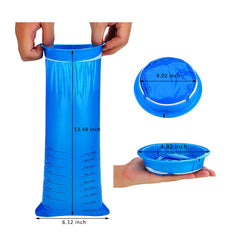Valchoose emesis bags with mouth ring provide sealed containment to reduce spills.