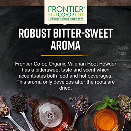 Valerian root powder added to soups and stews