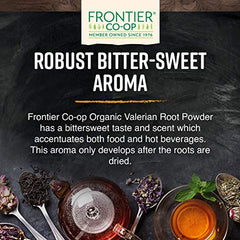 Valerian root powder added to soups and stews