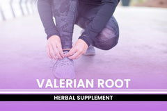 Utah-based packaging label for Valerian Root capsules