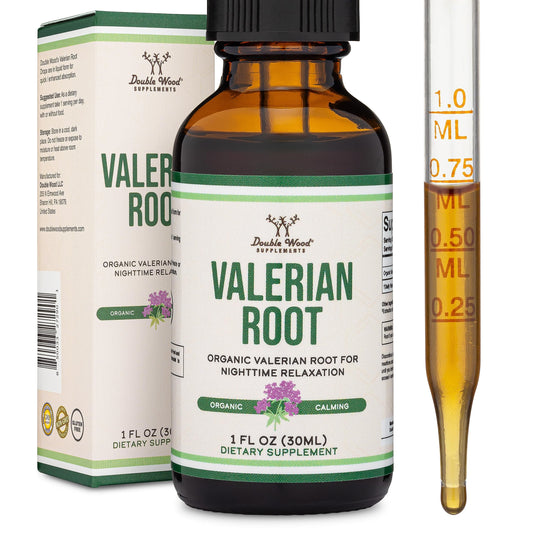 Valerian Root Drops bottle showing 168mg per serving